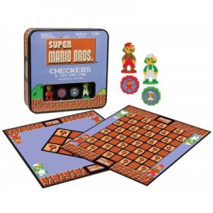 Super Mario Bros Checkers & Tic Tac Toe - Engelstalig bordspel