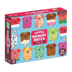Mudpuppy: Shaped Memory Match Pupsicles - kinderspel OP = OP