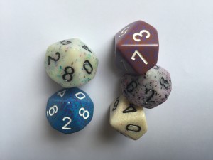 Dobbelsteen: D10 Dice diverse kleuren - per stuk