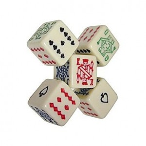 Poker Dice - 5 stuks