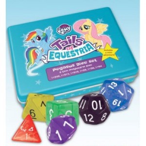 My Little Pony Tails of Equestria Pegasus Polydice set - dobbelspel