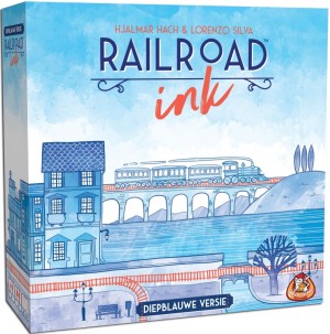 White Goblin Games: Railroad Ink Diepblauwe versie - tekenspel