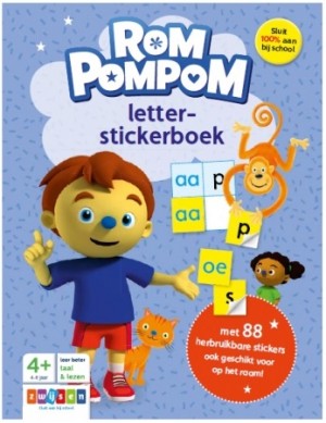 Zwijsen: Rompompom Letterstickerboek - educatief kinderspel