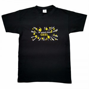 GGS: T-Shirt Ik speel met Geel (zwart,maat XL)