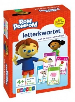 Zwijsen: Rompompom Letterkwartet - educatief kinderspel
