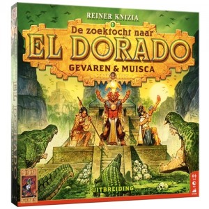 999 Games: De zoektocht naar El Dorado uitbr Gevaren en Muisca - bordspel