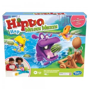 Hasbro: Hippo Hap Meloen Mikken - kinderspel OP = OP