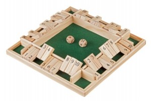 Philos: Shut the Box 10 (4 spelers) - houten spel