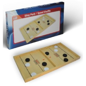 Hot Games: Sling Puck - Speed Shuffle - houten spel