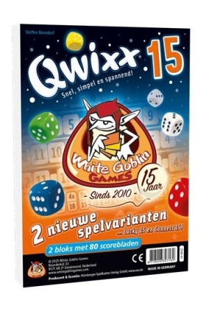 White Goblin Games: Qwixx 15 scoreblokken