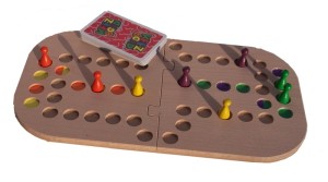 Keezbord Duo Hout - 2 spelersspel